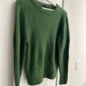 Armani Exchange‎ Wool/cotton blend Green Crewneck Sweater Size M
